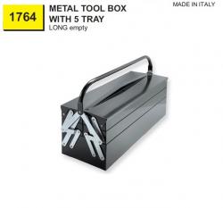 METAL TOOL BOX WITH 5 TRAY