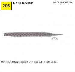 HALF ROUND RASP , TAPERED WITH RASP CUT ON BOTH SIDES