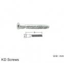 KD SCREWS (ALLEN W/HOLE) - 7mm THREAD / DIFF. SIZES