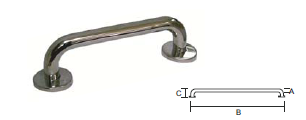 Pull Handle with Rose