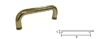 Brass Pull Handle Without Rose