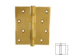 Brass Butt Hinges With Ball Bearing  GOLD PLATED (2 PCS)