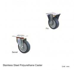 STAINLESS STEEL POLYURETHANE CASTER