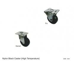 NYLON BLACK CASTER (HIGH TEMPERATURE)