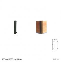 90° AND 135° DEGREE JOINT CAP- BLACK