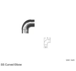SS CURVED ELBOW