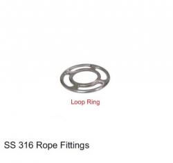 SS 316 ROPE FITTINGS - LOOP RING