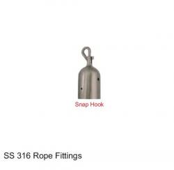 SS 316 ROPE FITTINGS - SNAP HOOK