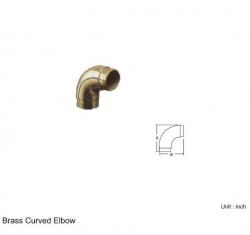 BRASS CURVED ELBOW