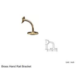 BRASS HAND RAIL BRACKET PVD FINISH
