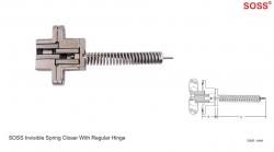 SOSS INVISIBLE SPRING CLOSER WITH REGULAR HINGE