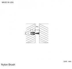 NYLON BRUSH - LENGTH 2743 MM