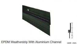 EPDM WEATHERSTRIP WITH ALUMINIUM CHANNEL
