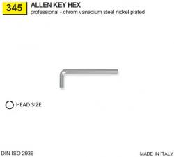 ALLEN KEY HEX - SIZE 1,5 MM / LENGTH 45 x 14 MM