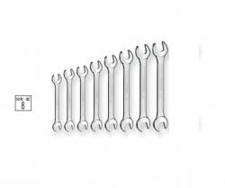 SET DOUBLE ENDED OPEN WRENCHES - 8 PCS