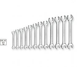 SET DOUBLE ENDED OPEN WRENCHES - 12 PCS