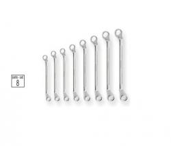 SET OFFSET-DOUBLE RING WRENCHES - 8 PCS