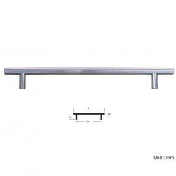 BAR PULL HANDLE 14 DIA SOLID ROUND EDGE - DIFF. SIZES / SS SATIN