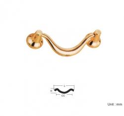 DECORATIVE PULL HANDLE - 82mm LENGTH / DIFF. FINISHES