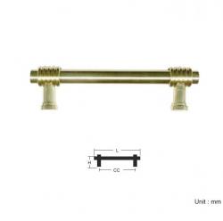 POL. BRASS FINISH PULL HANDLE - 30mm HEIGHT / DIFF. SIZES
