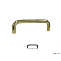 POL. BRASS PULL HANDLE - 7.8 DIA / 30mm HEIGHT