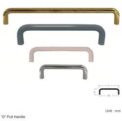 "D" PULL HANDLE 10 DIA - 234mm LENGTH / DIFF. FINISHES