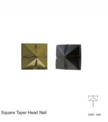 SQUARE HEAD TAPER HEAD NAIL WITH GROVES - MULTIPLE COLORS & SIZE