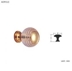 ACRYLIC DOOR KNOB - 30 DIA / 34mm HEIGHT / DIFF. FINISHES