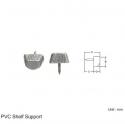 PVC SHELF SUPPORT - 19mm X 12mm / BROWN FINISH