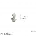 PVC SHELF SUPPORT - 28mm X 12mm